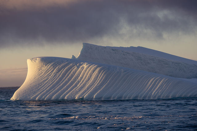Iceberg in Dramatic Light